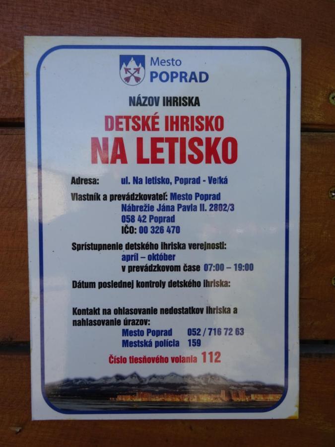 Rekreacny Dom Tyrkys Villa Poprad Eksteriør billede